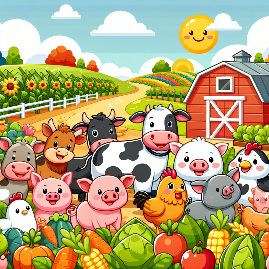 Colorful Farm Paint By Numbers Kits