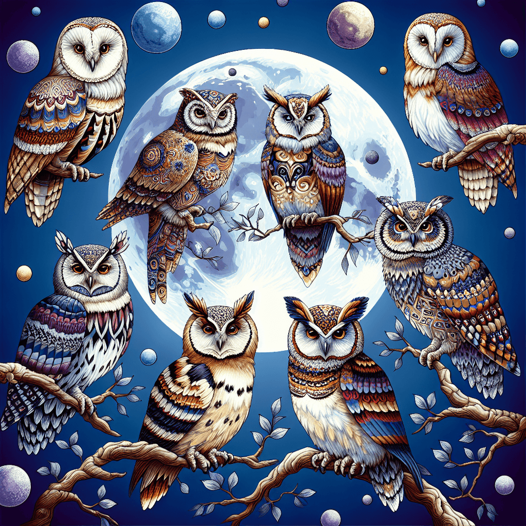 Whimsical Owl Symphony Paint By Numbers
