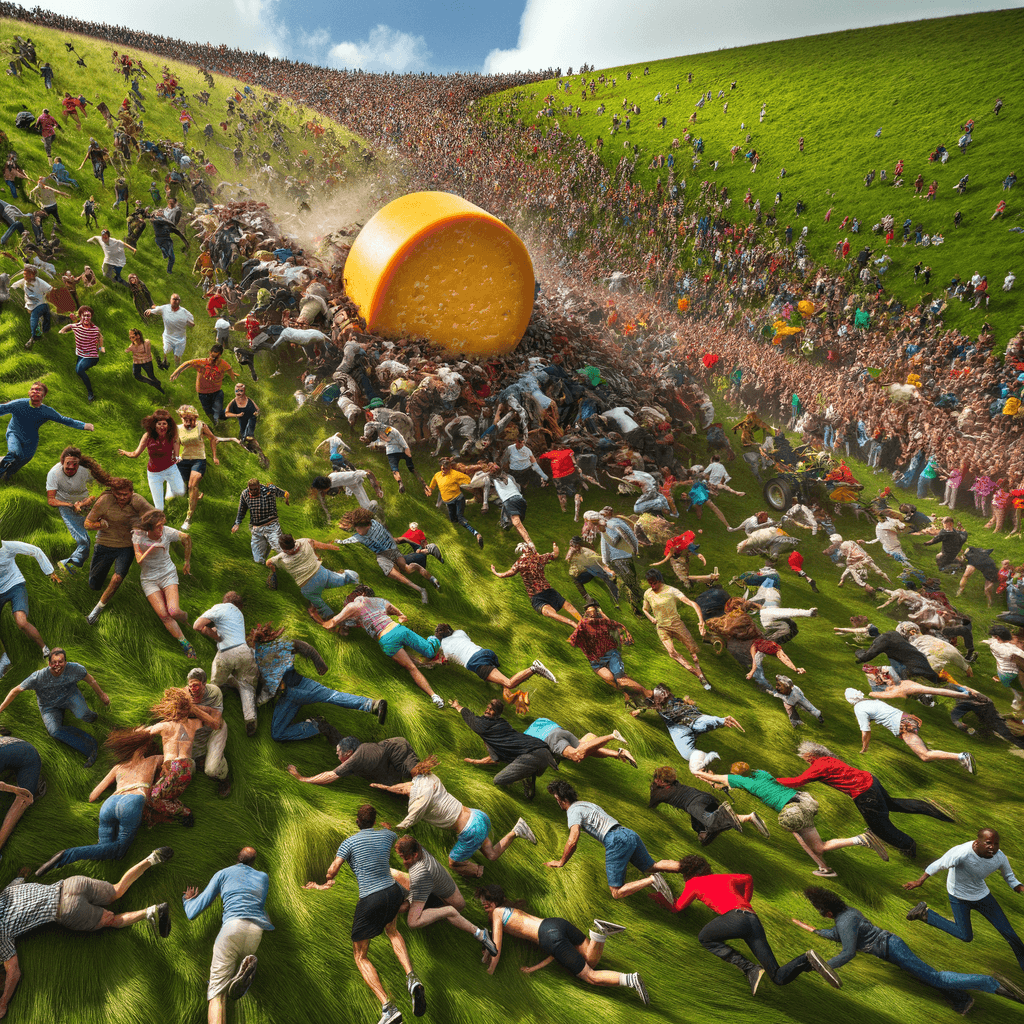 Cheese Rolling Festival Paint By Numbers Kits