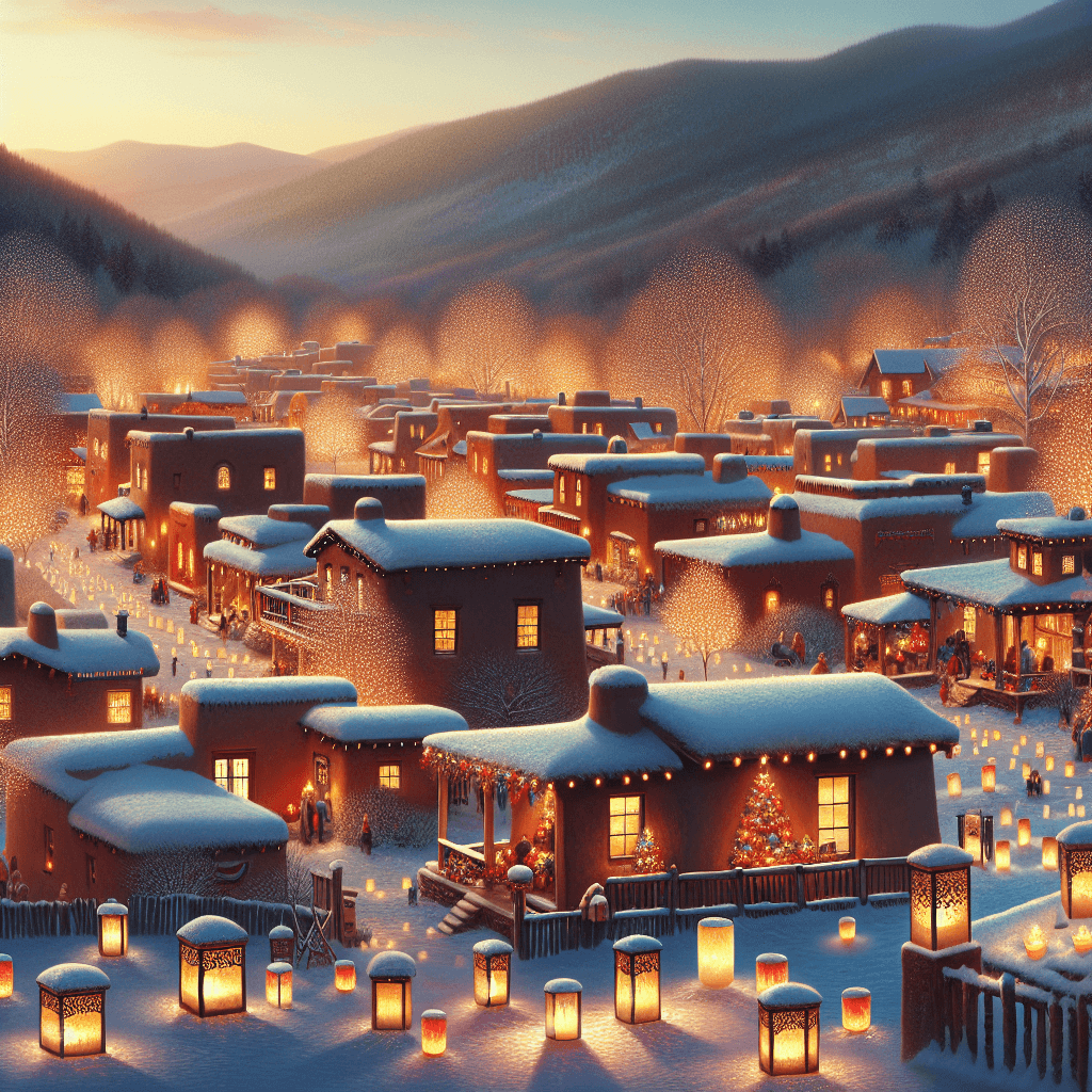 Noche De Las Luminarias - Taos, New Mexico, USA Number Painting