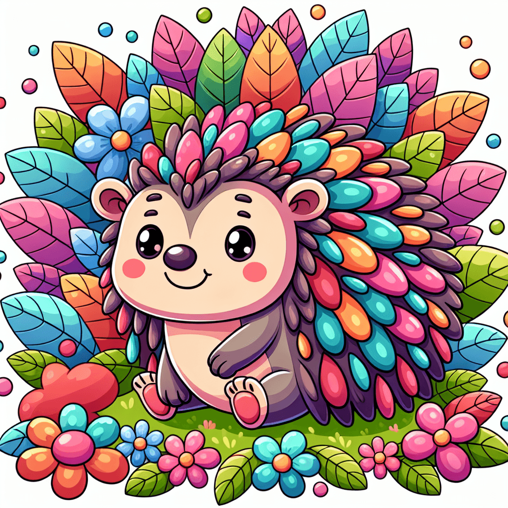 Sweet Little Hedgehog DIY Paint By Numbers