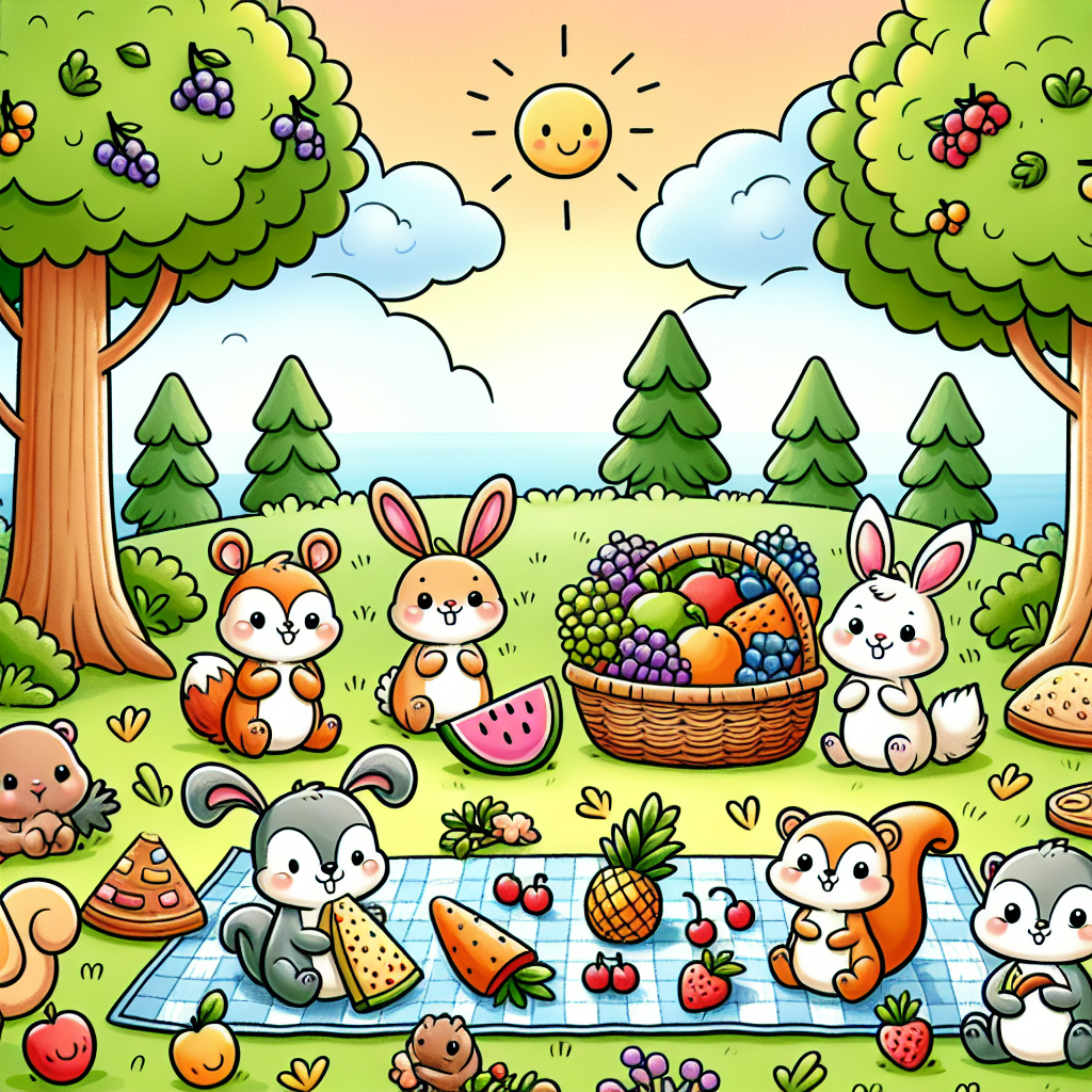 Merry Woodland Picnic Paint By Numbers Art