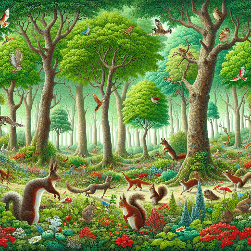 Playful Forest Animals Paint By Number