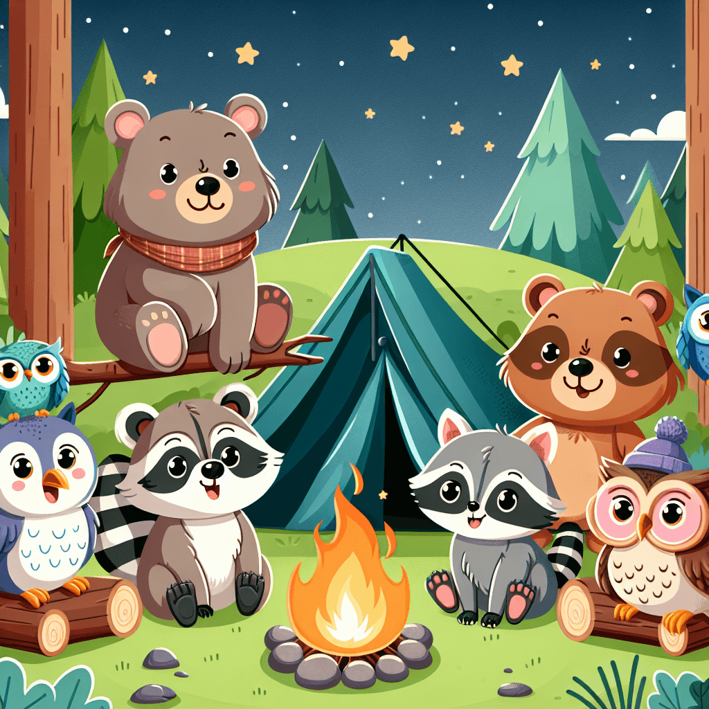 Cute Camping Adventures Paint By Numbers