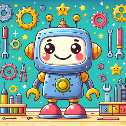 Friendly Robot Invention Paint By Numbers Kits