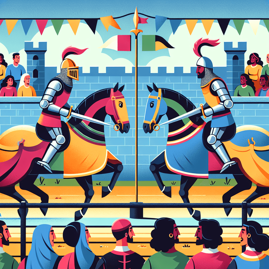 Knights' Royal Tournament DIY Paint By Numbers