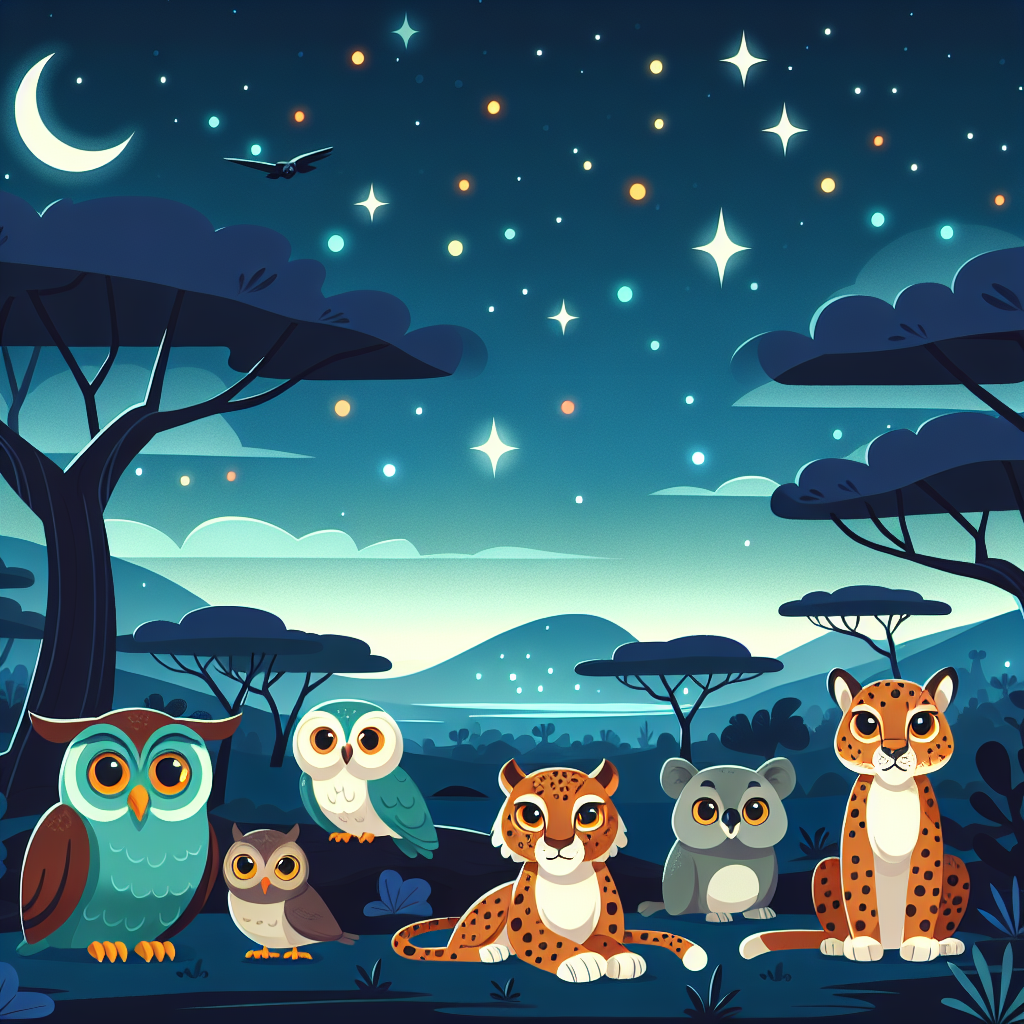 Starlit Safari Adventure Numbered Painting Kits