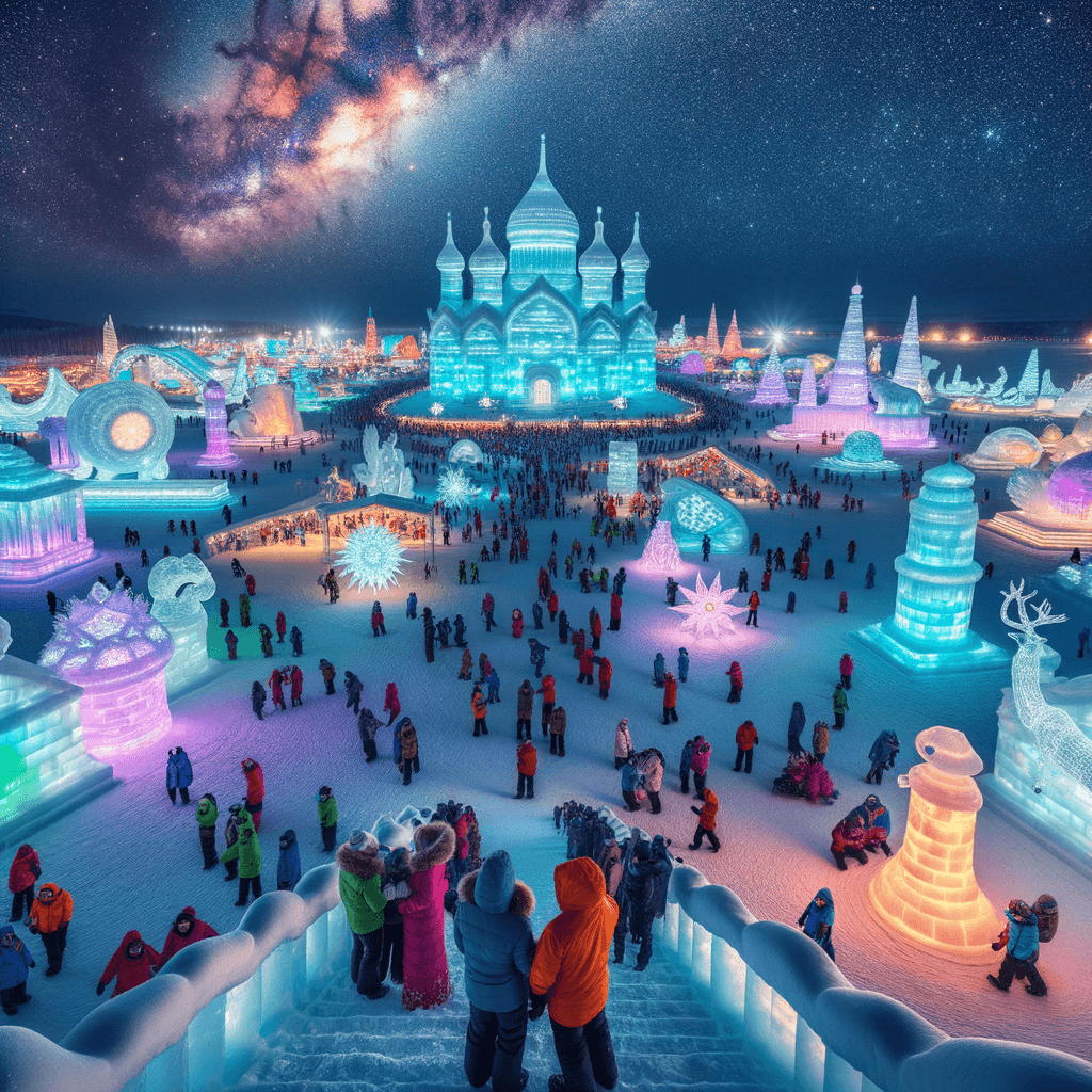 Snow And Ice Festival - China Paint By Color