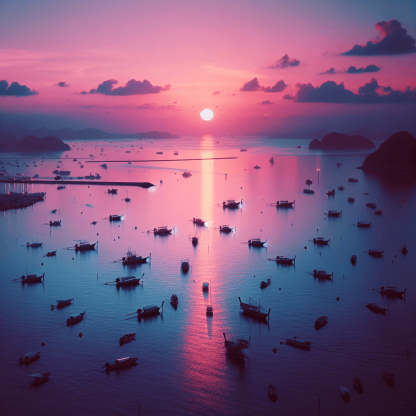 Twilight Harbor Serenity DIY Paint By Numbers