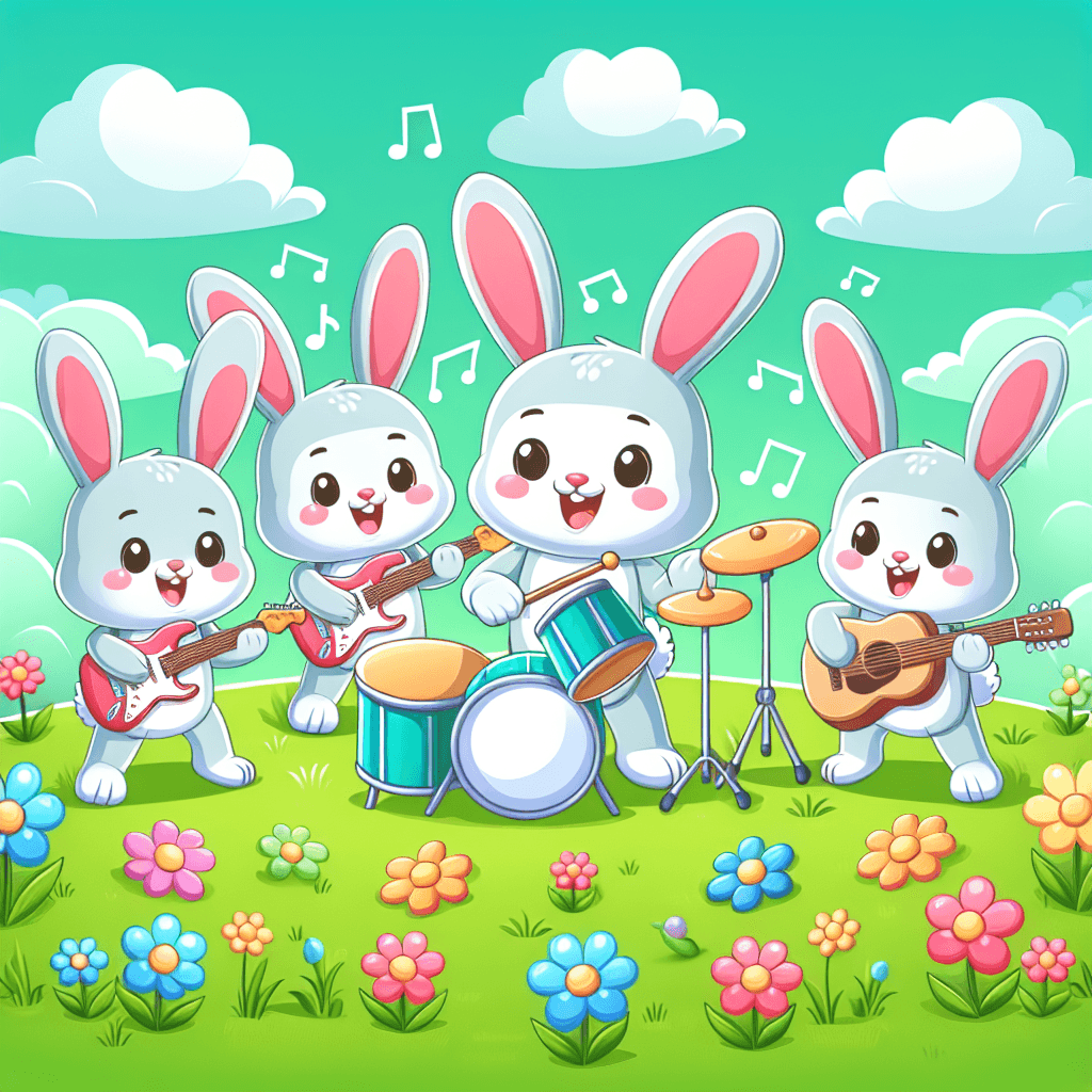 Bouncing Bunny Band Numbered Painting Kits