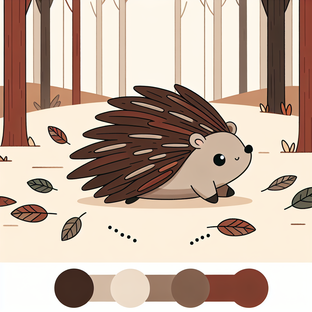 Prancing Porcupine Paint By Numbers Art