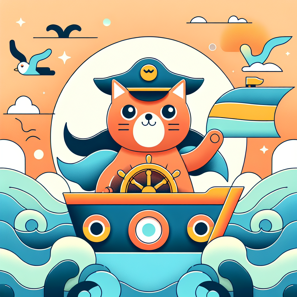 Courageous Cat Captain Paint By Numbers Art