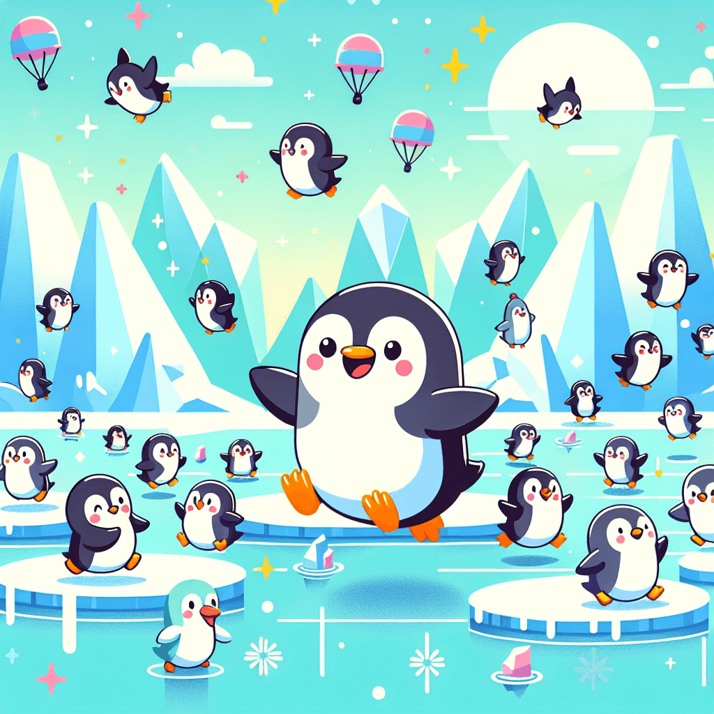 Silly Penguins Paint By Number