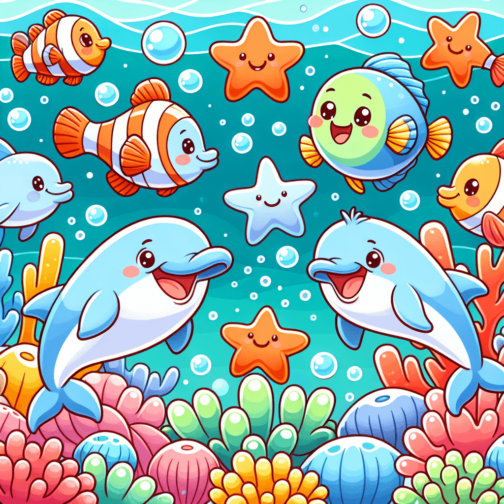 Silly Sea Creature Games DIY Paint By Numbers