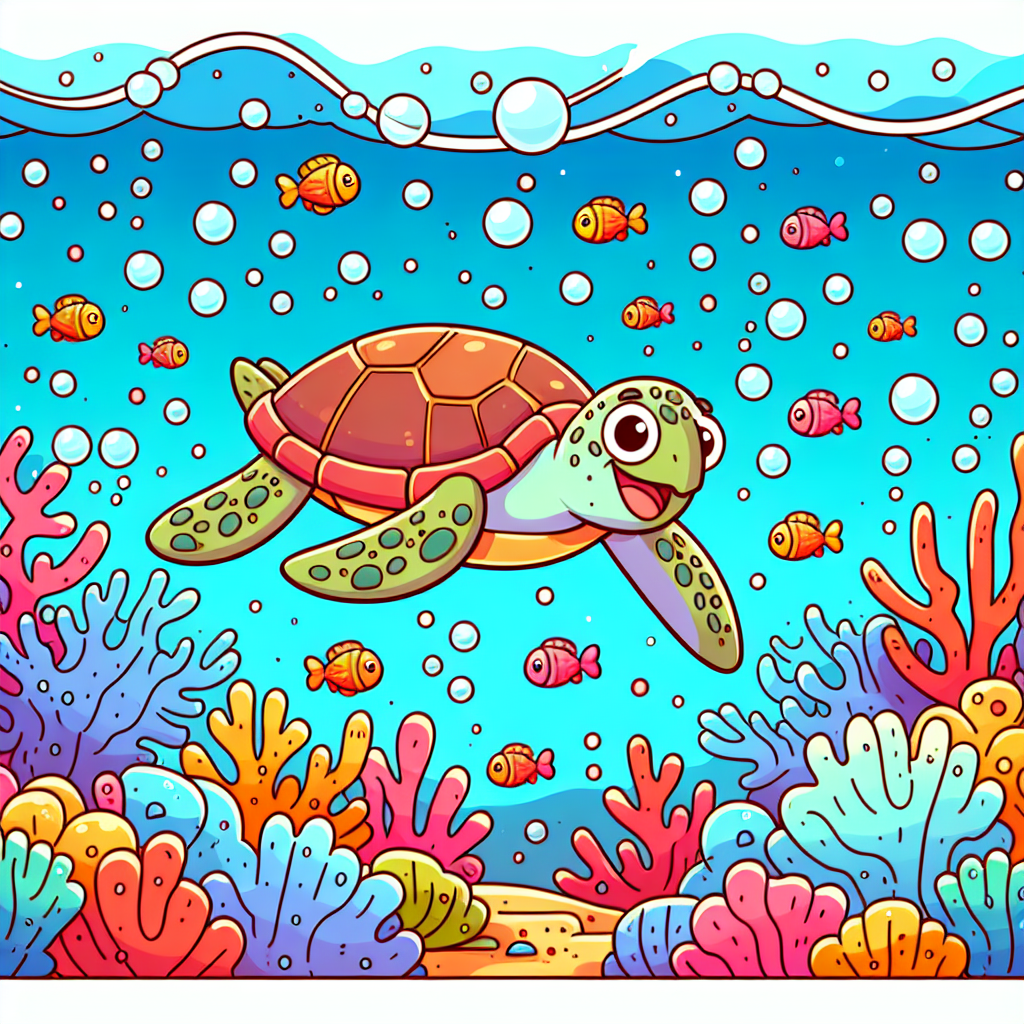 Sea Turtle Rescue Mission Paint By Number