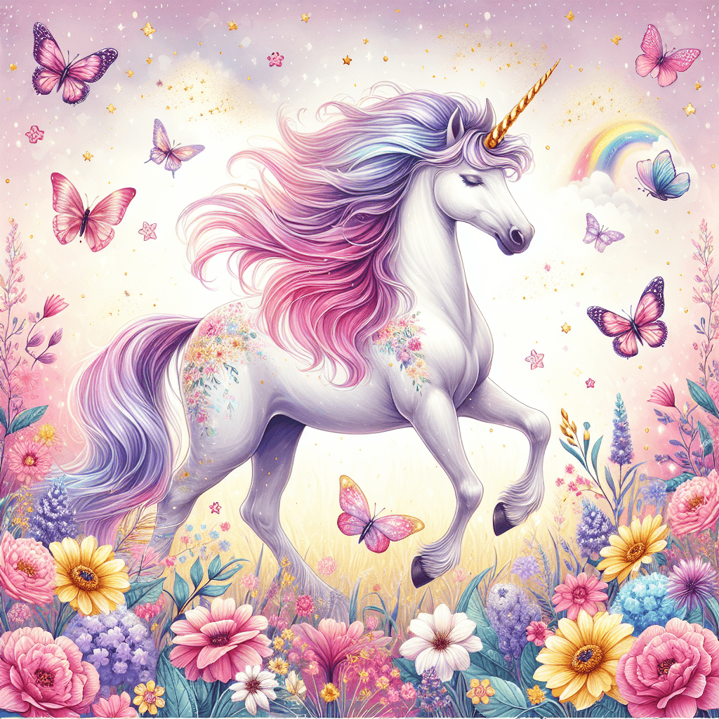 Fanciful Unicorn Dreams Paint By Numbers