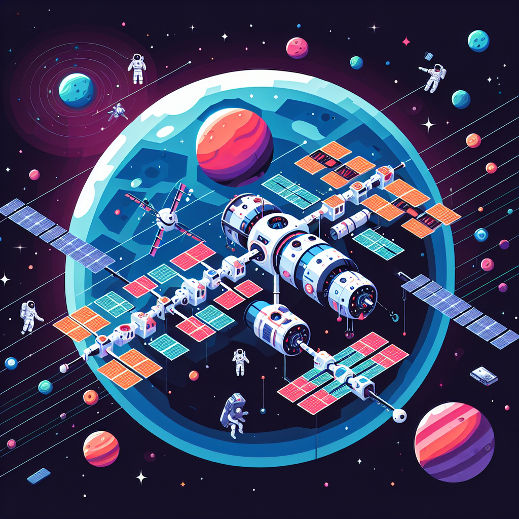 Outer Space Station Painting Number Kit