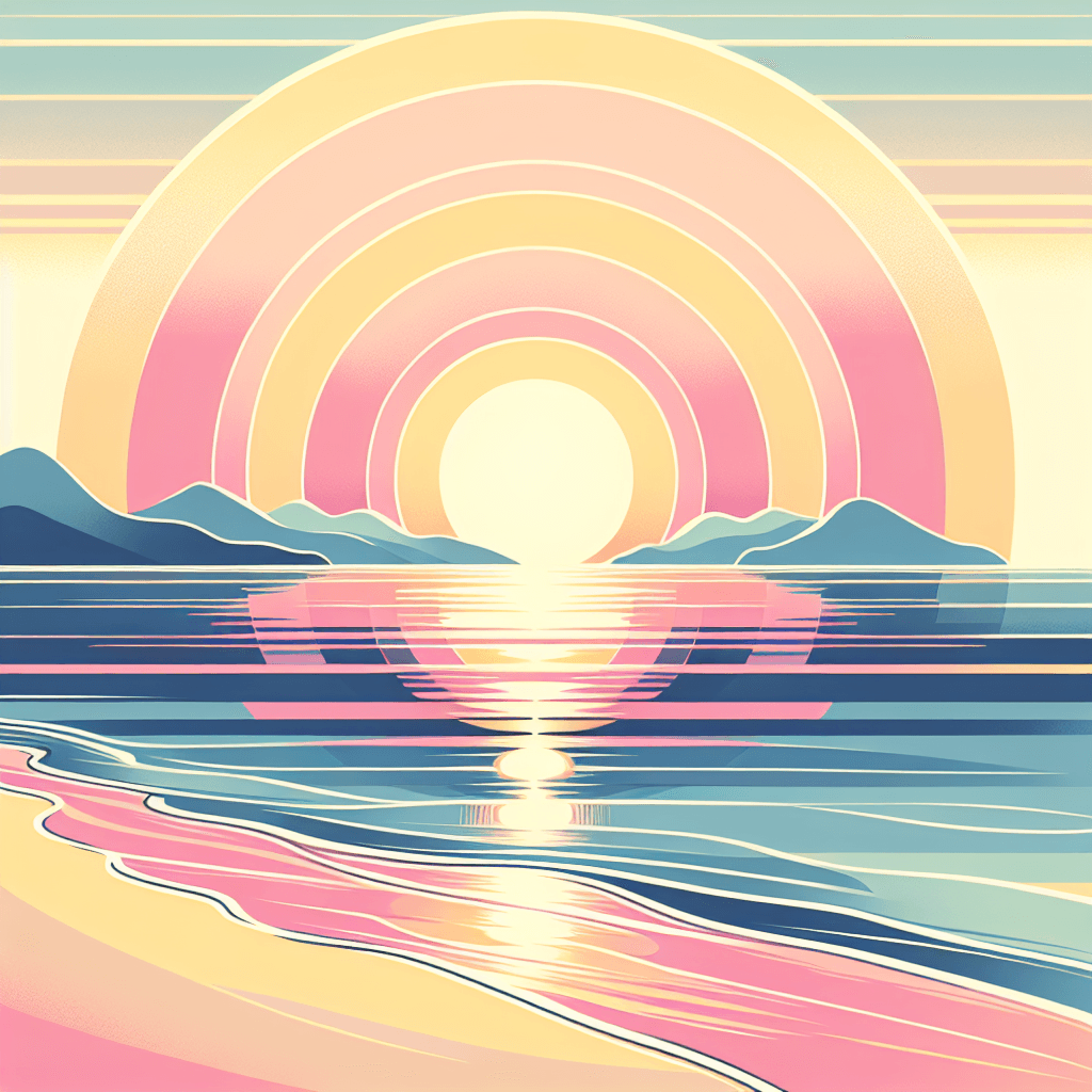 Seaside Sunrise DIY Paint By Numbers