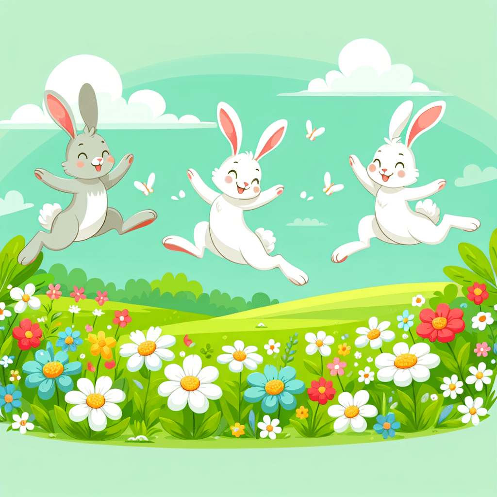 Hopping Hares Paint By Number