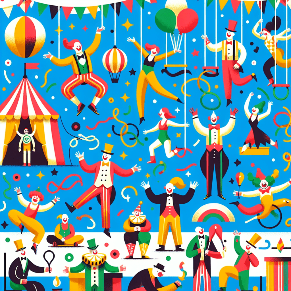 Circus Of Curiosity Number Painting