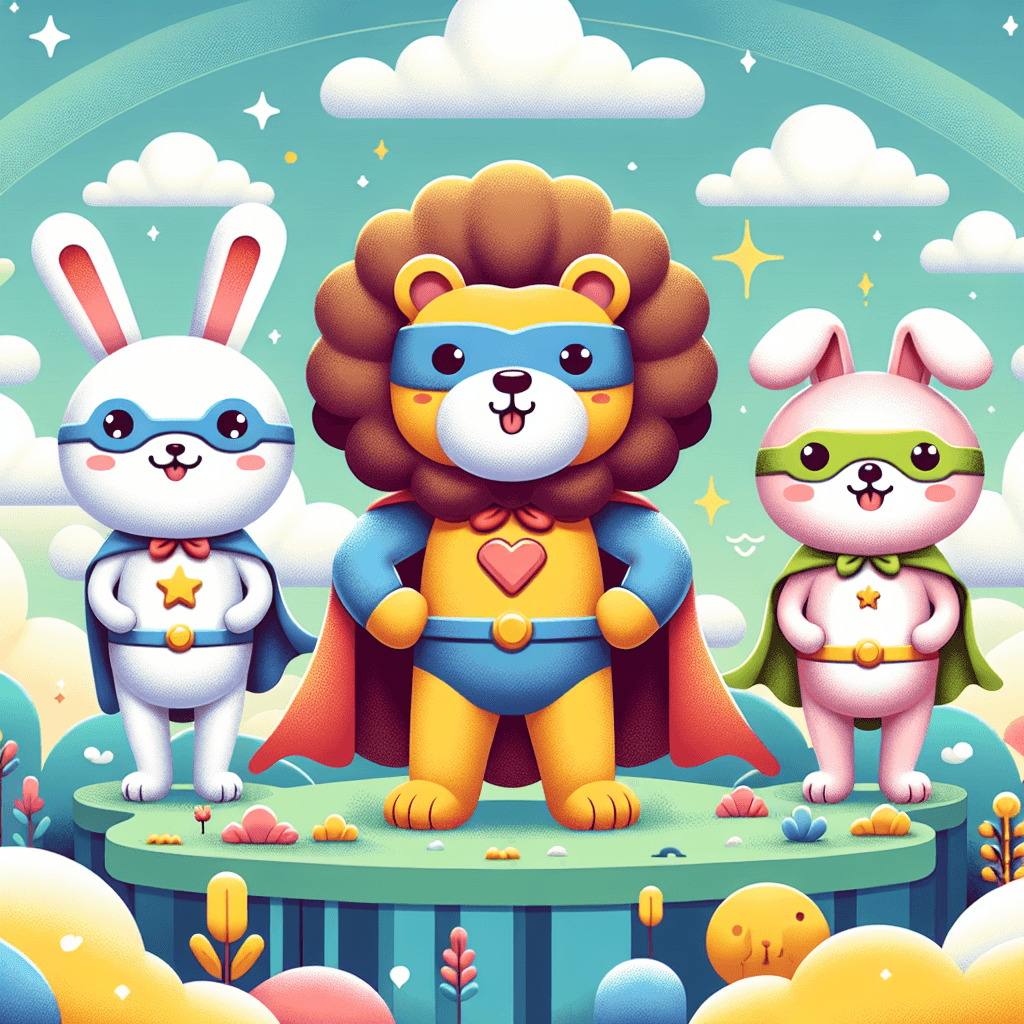 Heroic Animal Friends Numbered Painting Kits