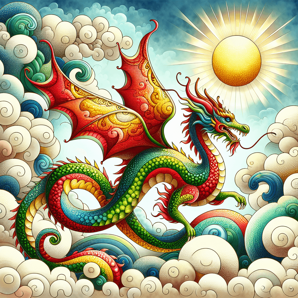 Enchanting Dragon In Flight DIY Paint By Numbers