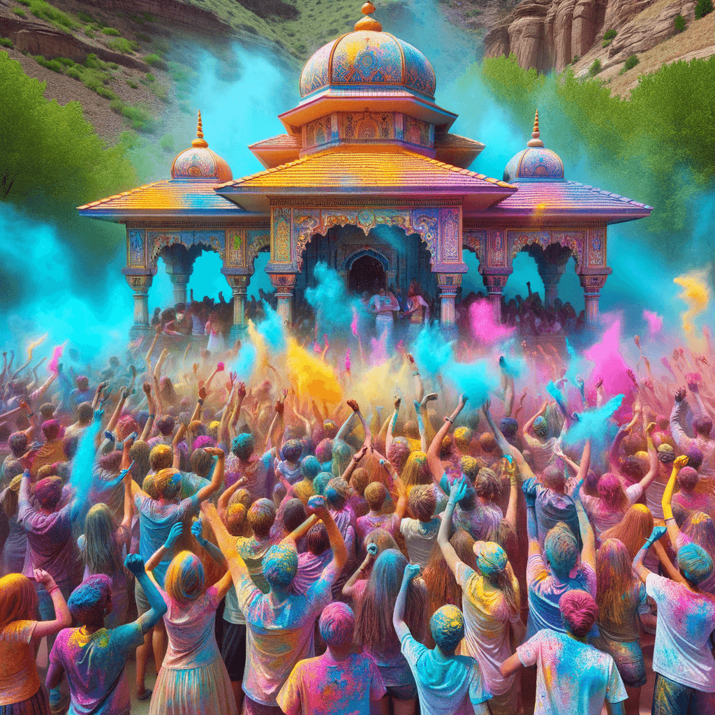 The Holi Festival Of Colors - Utah, USA Paint By Numbers Kits