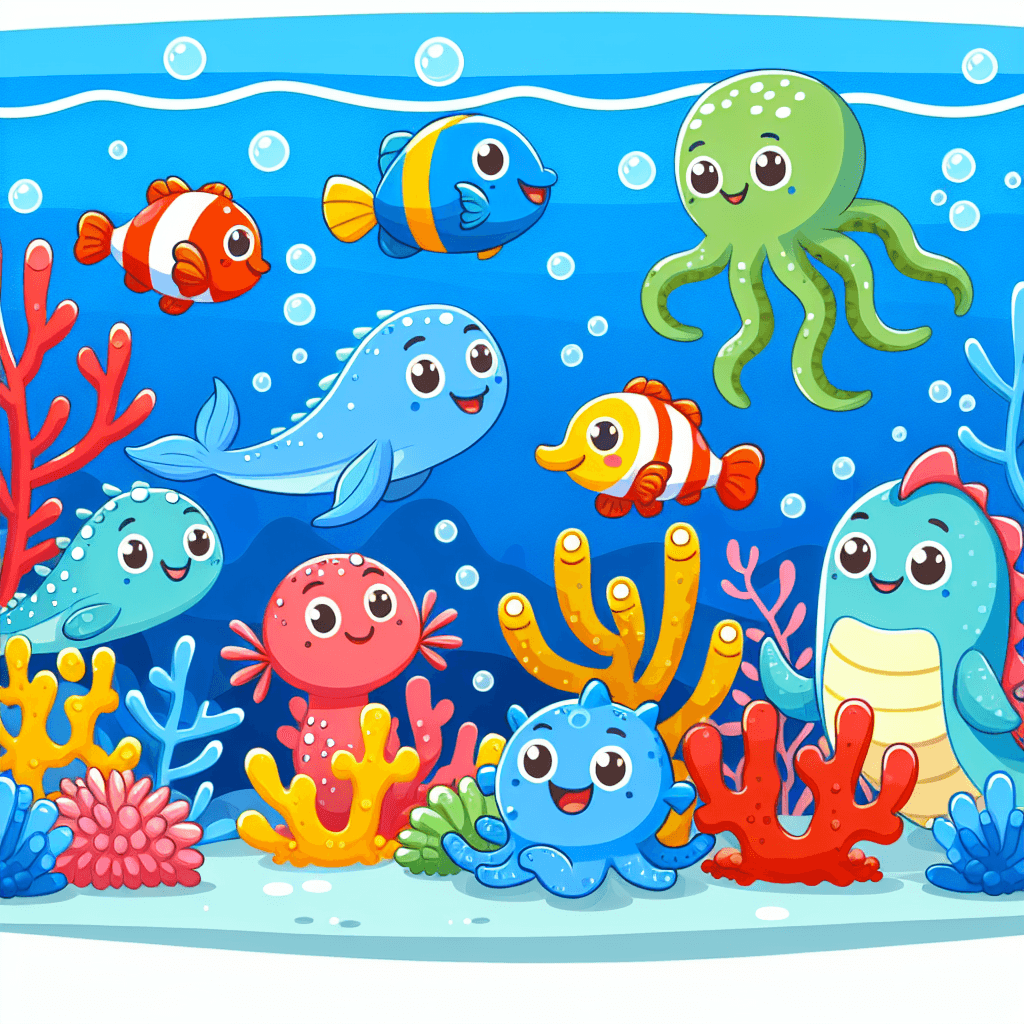 Lively Ocean Exploration Painting By Numbers Kit