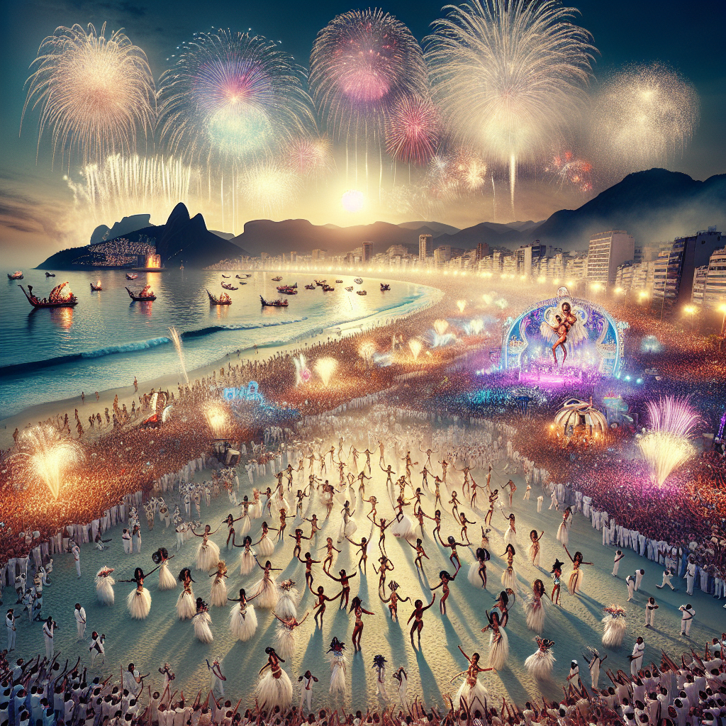 Rio De Janeiro New Year Celebration - Brazil Painting By Numbers Kit