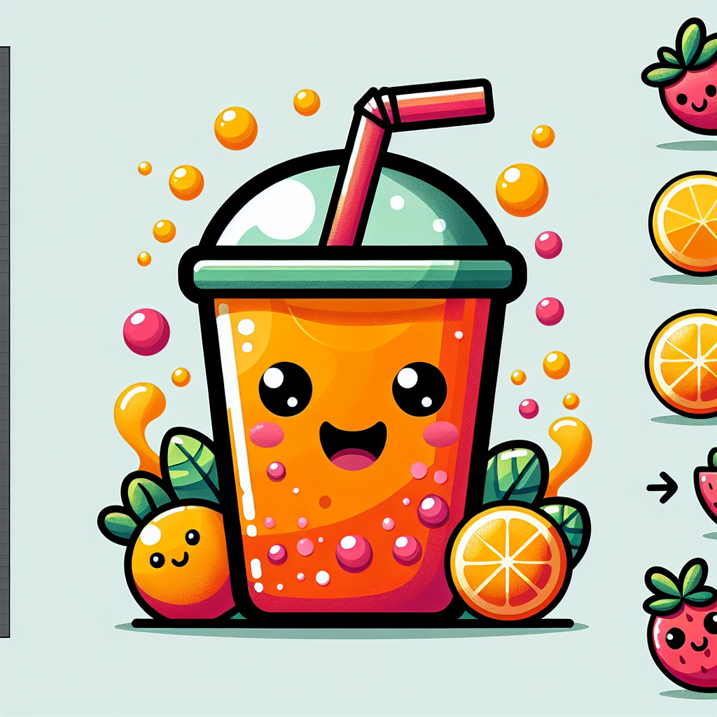 Bubbly Fruit Juice Numbered Painting Kits