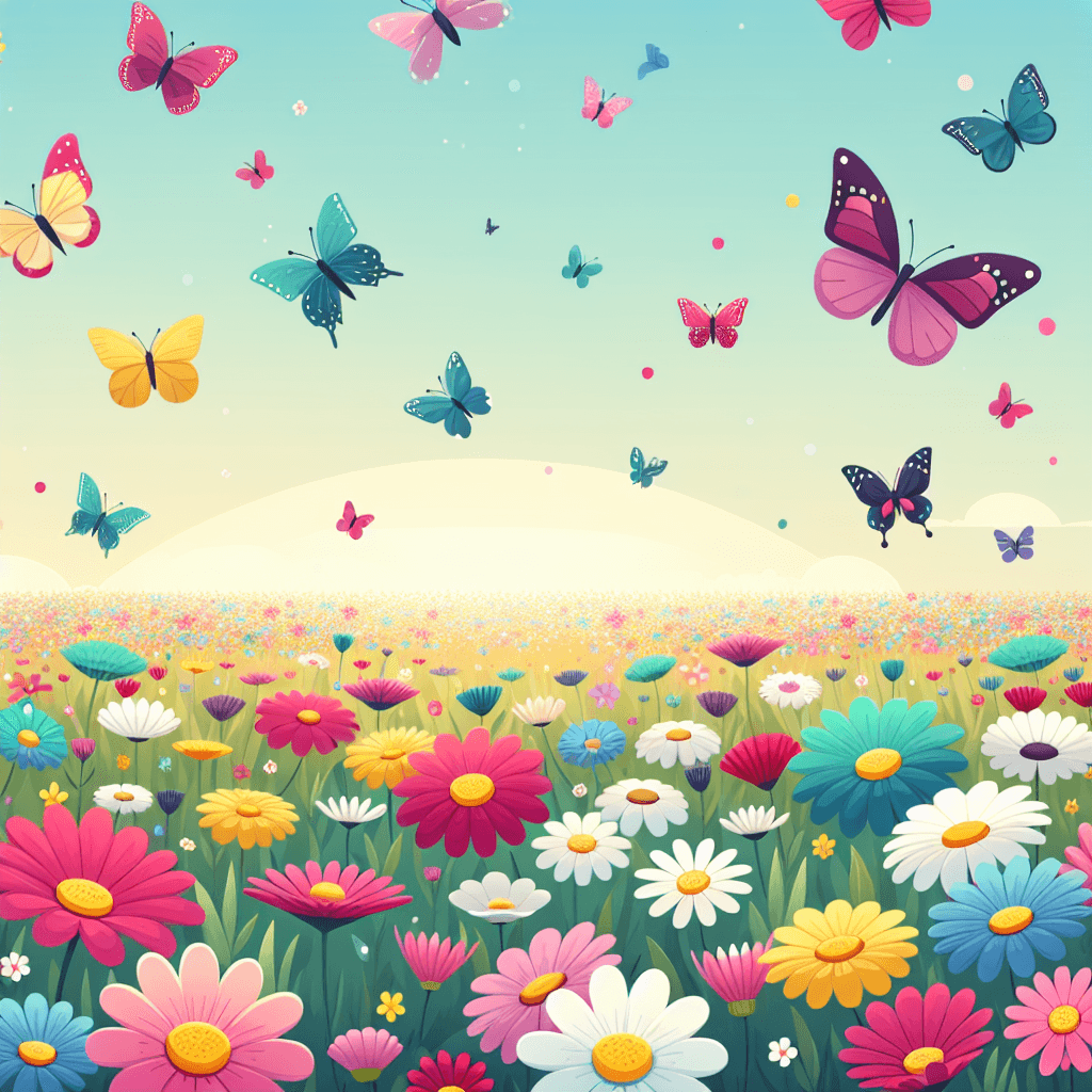 Butterfly Meadow Magic Paint By Number