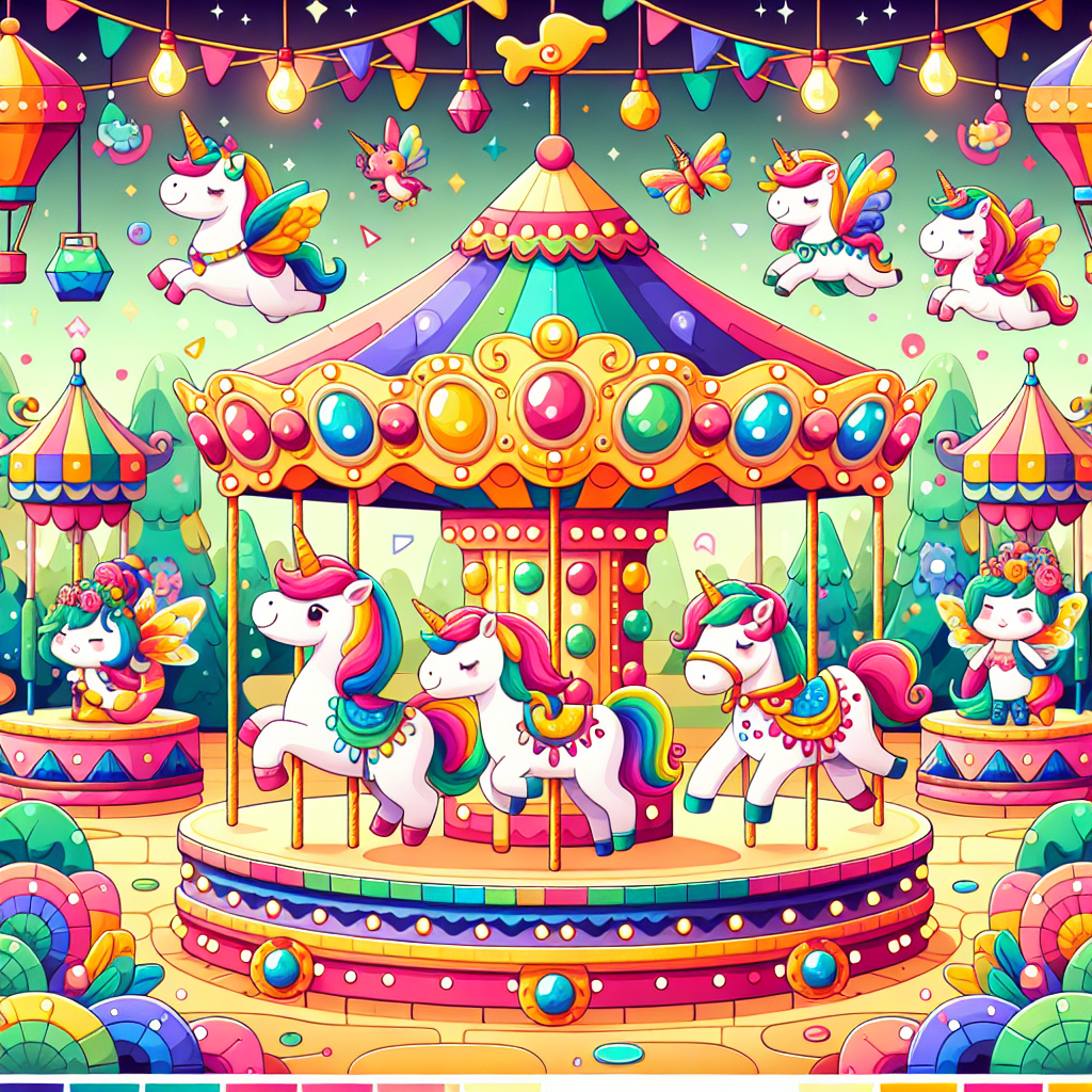 Magical Carousel Numbered Painting Kits