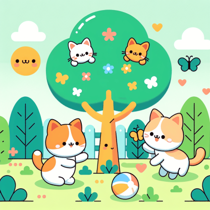 Curious Cat's Playground Painting By Numbers Kit