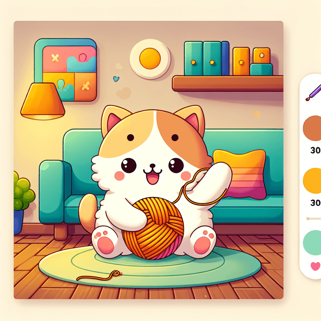 Adventurous Kitten Numbered Painting Kits