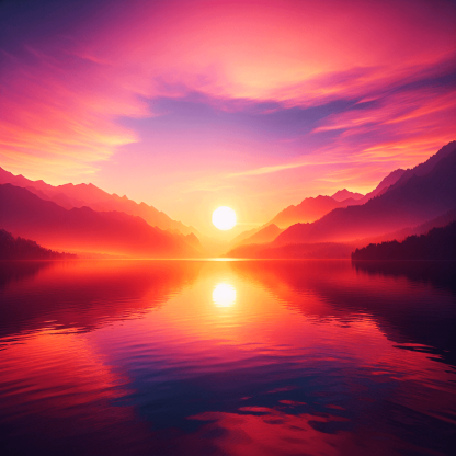 Radiant Sunset Escape Paint By Number