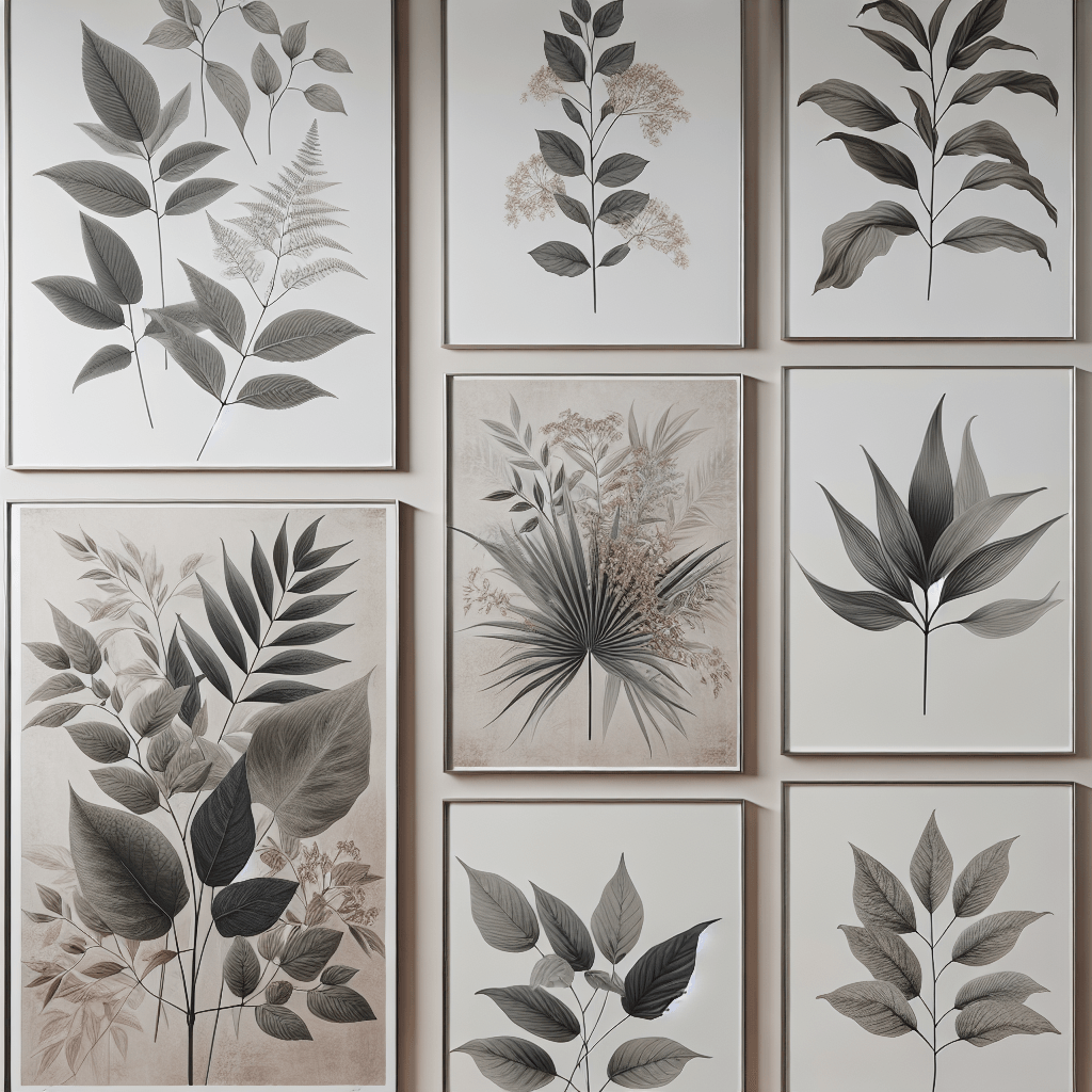 Chic Botanical Prints Paint By Numbers