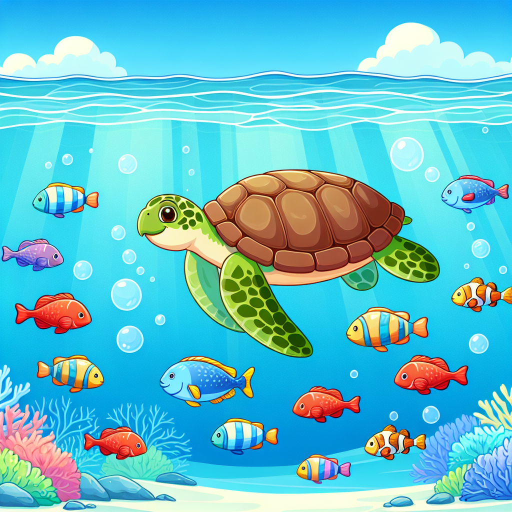 Sea Turtle's Ocean Odyssey Paint By Numbers