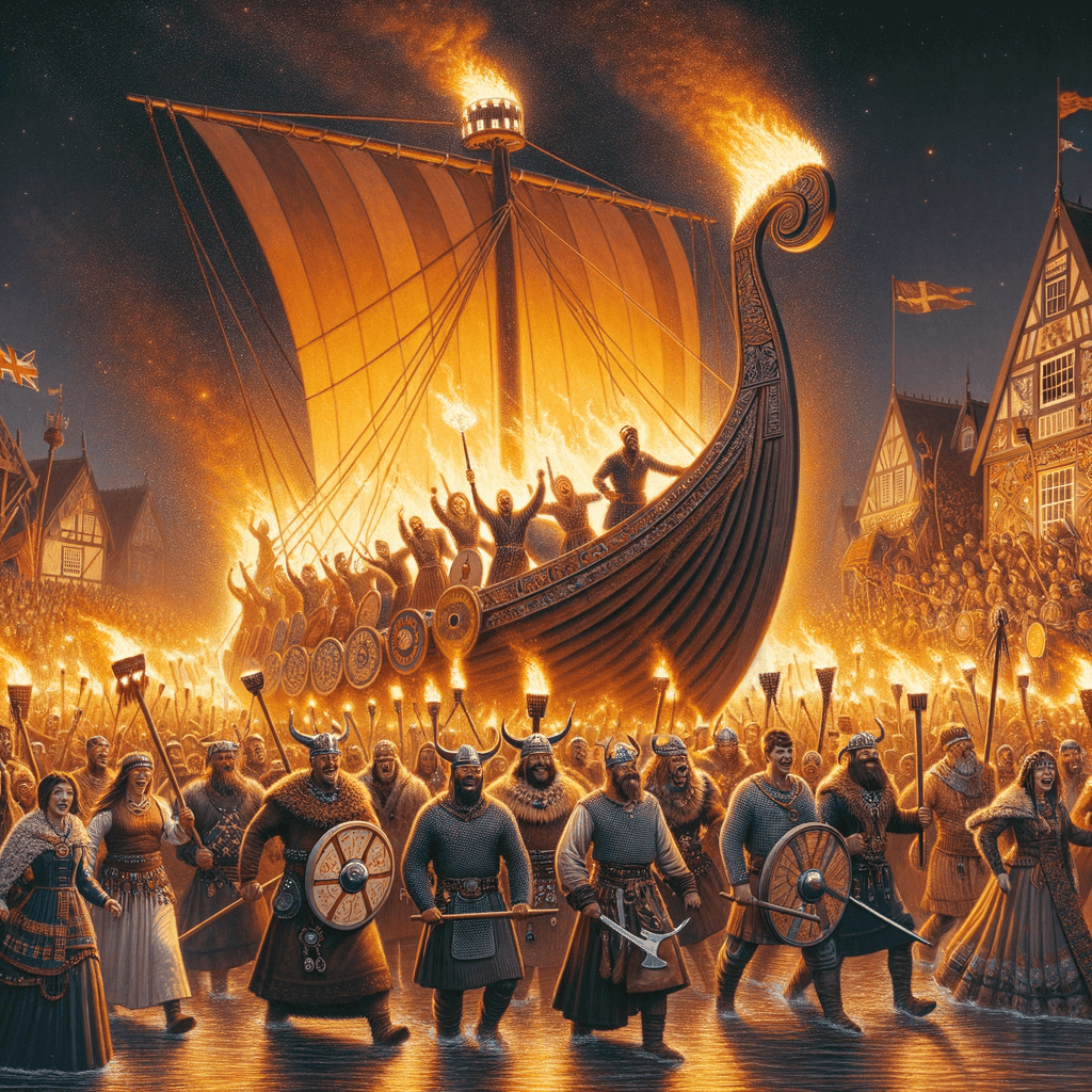 Up Helly Aa Number Painting