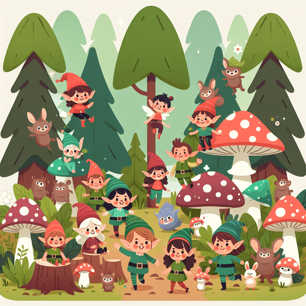 Magical Elf Forest Number Painting