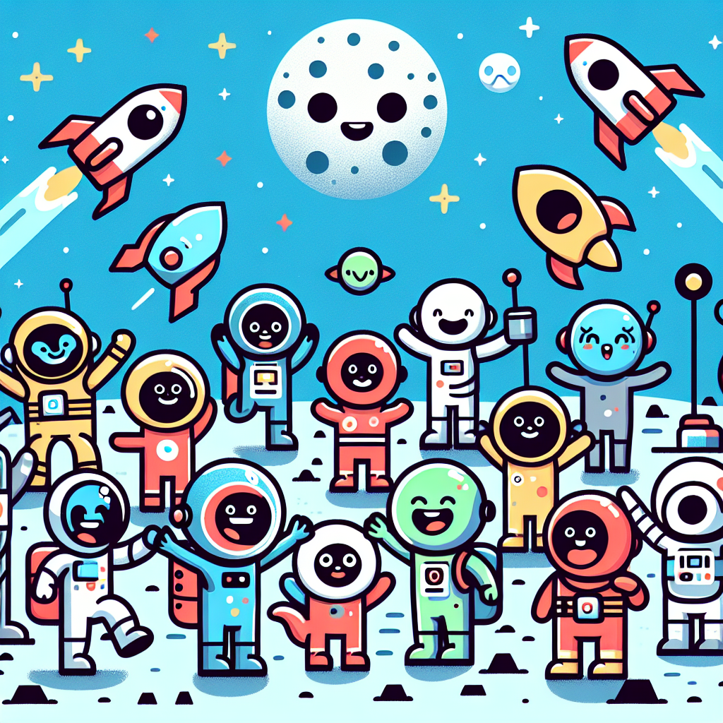 Lunar Landing Party Paint By Number