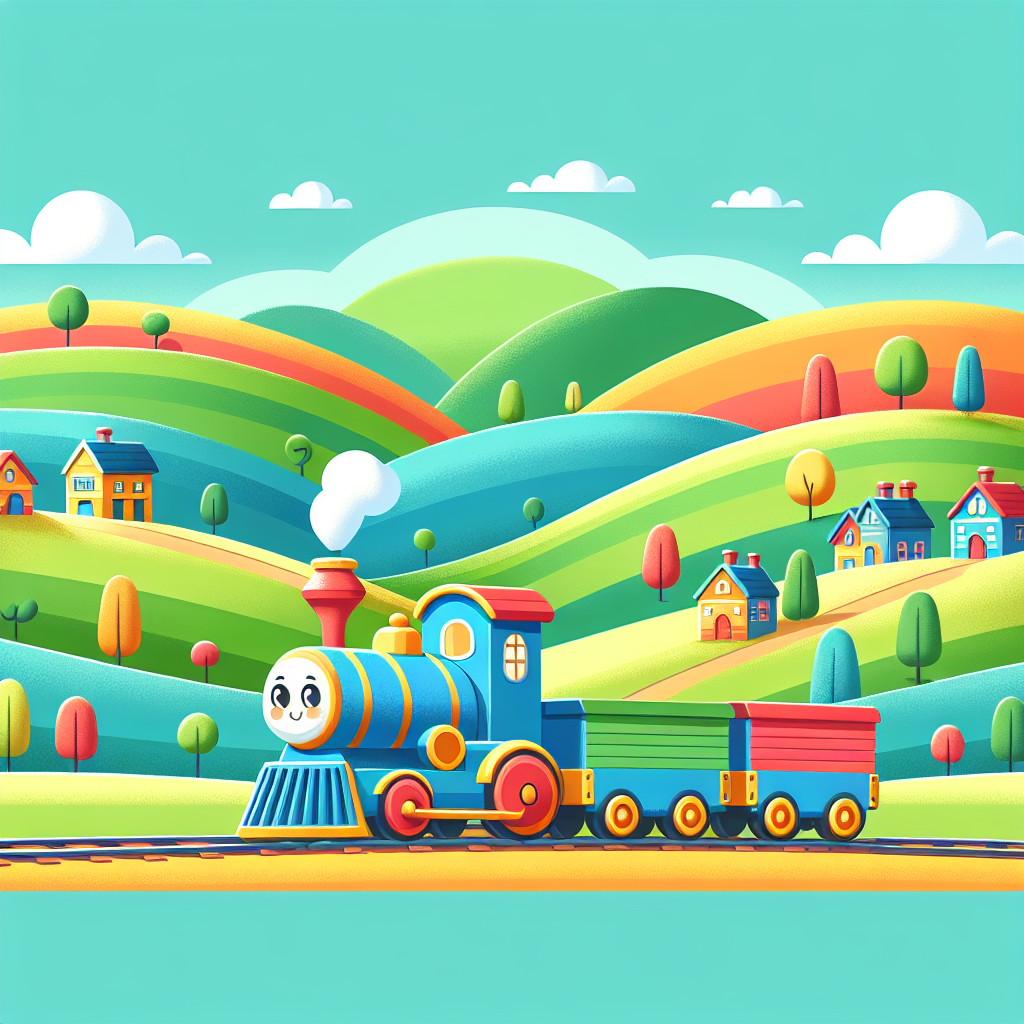 Toy Train Adventure Painting Number Kit