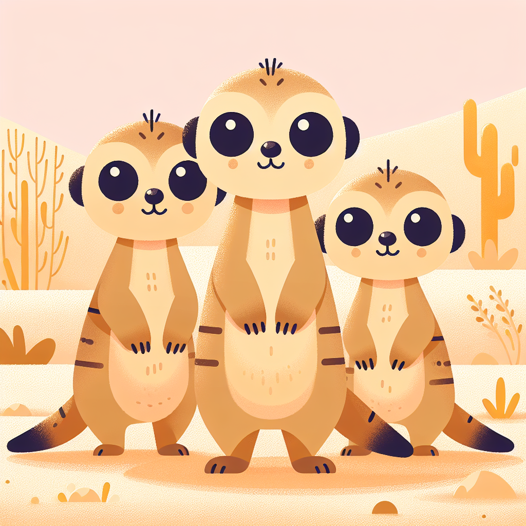 Marvelous Meerkat Meeting Painting Number Kit