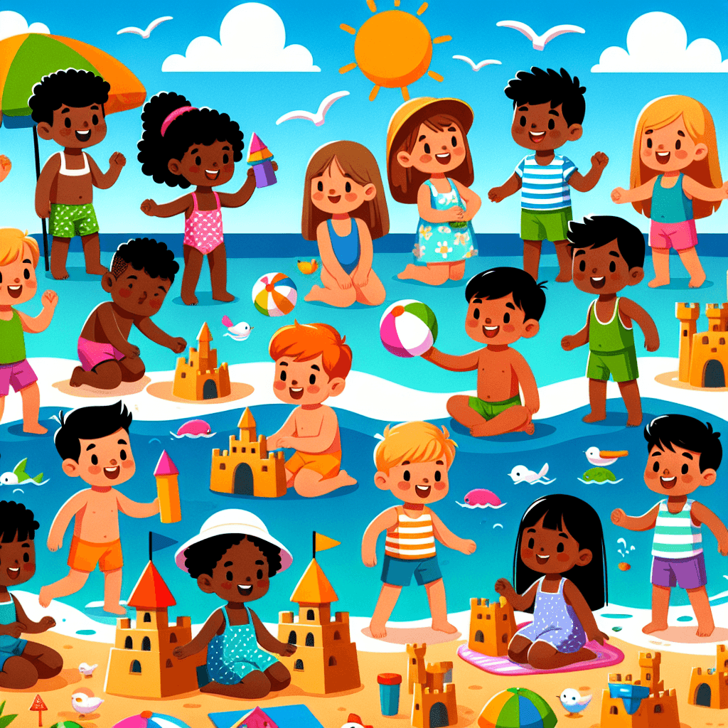 Sunny Beach Days Paint By Numbers Art