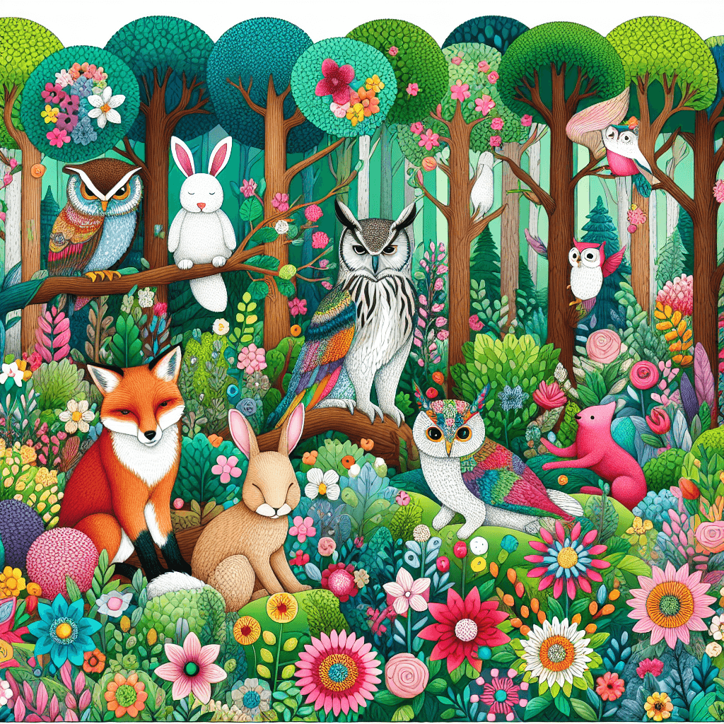 Mystical Woodland Adventure Number Painting
