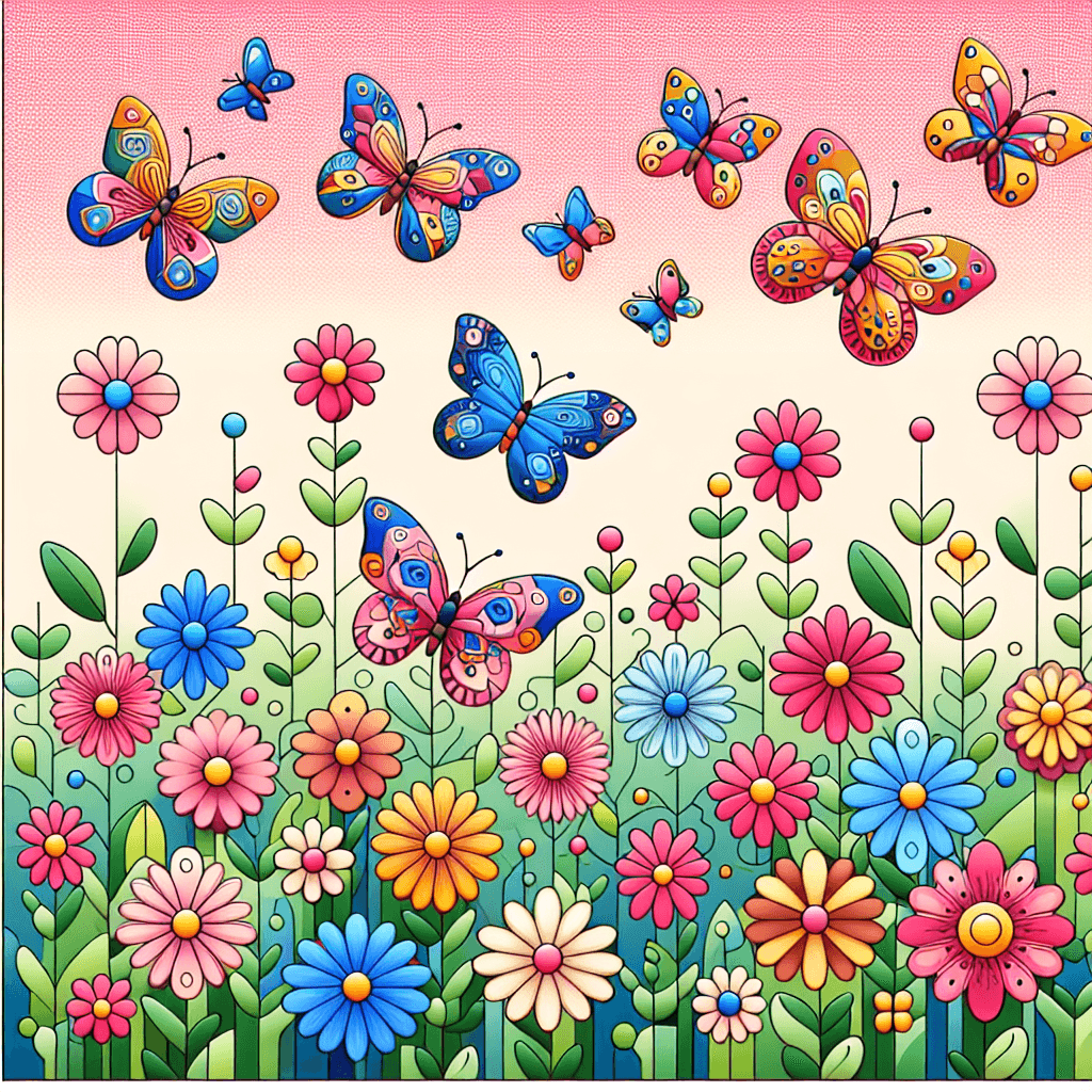 Butterfly Blossom Ballet Painting Number Kit