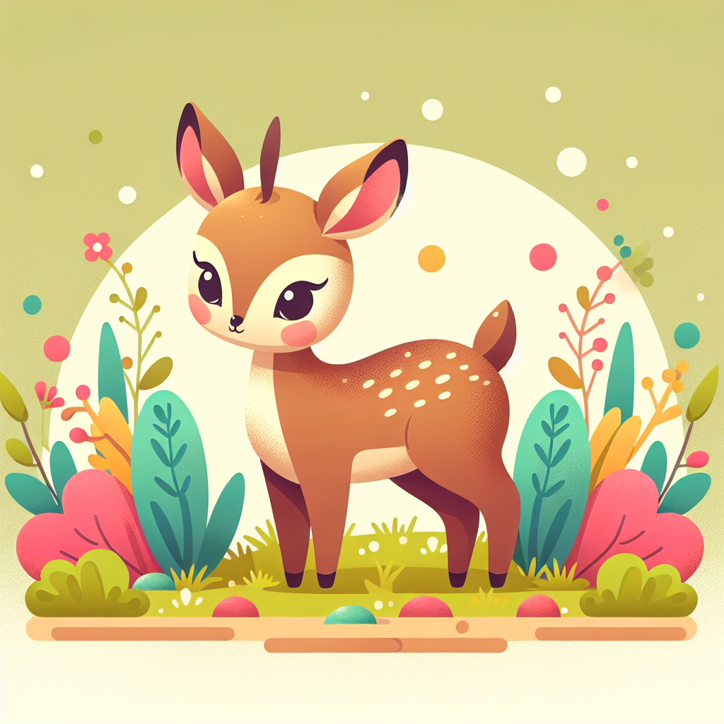 Dainty Dik-Dik Paint By Numbers Art