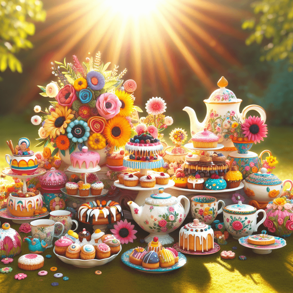 Charming Vintage Tea Party Paint By Number