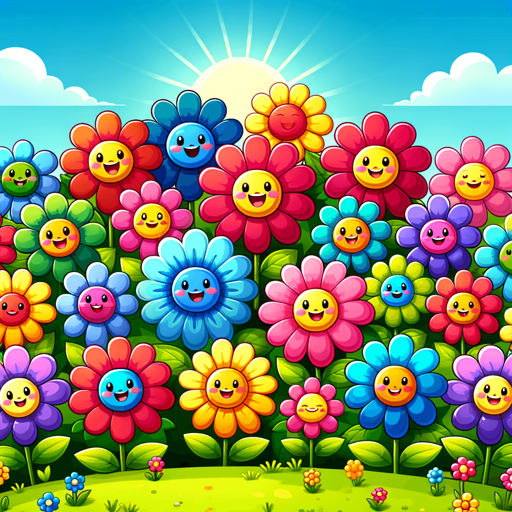 Cheery Spring Flowers Paint By Color