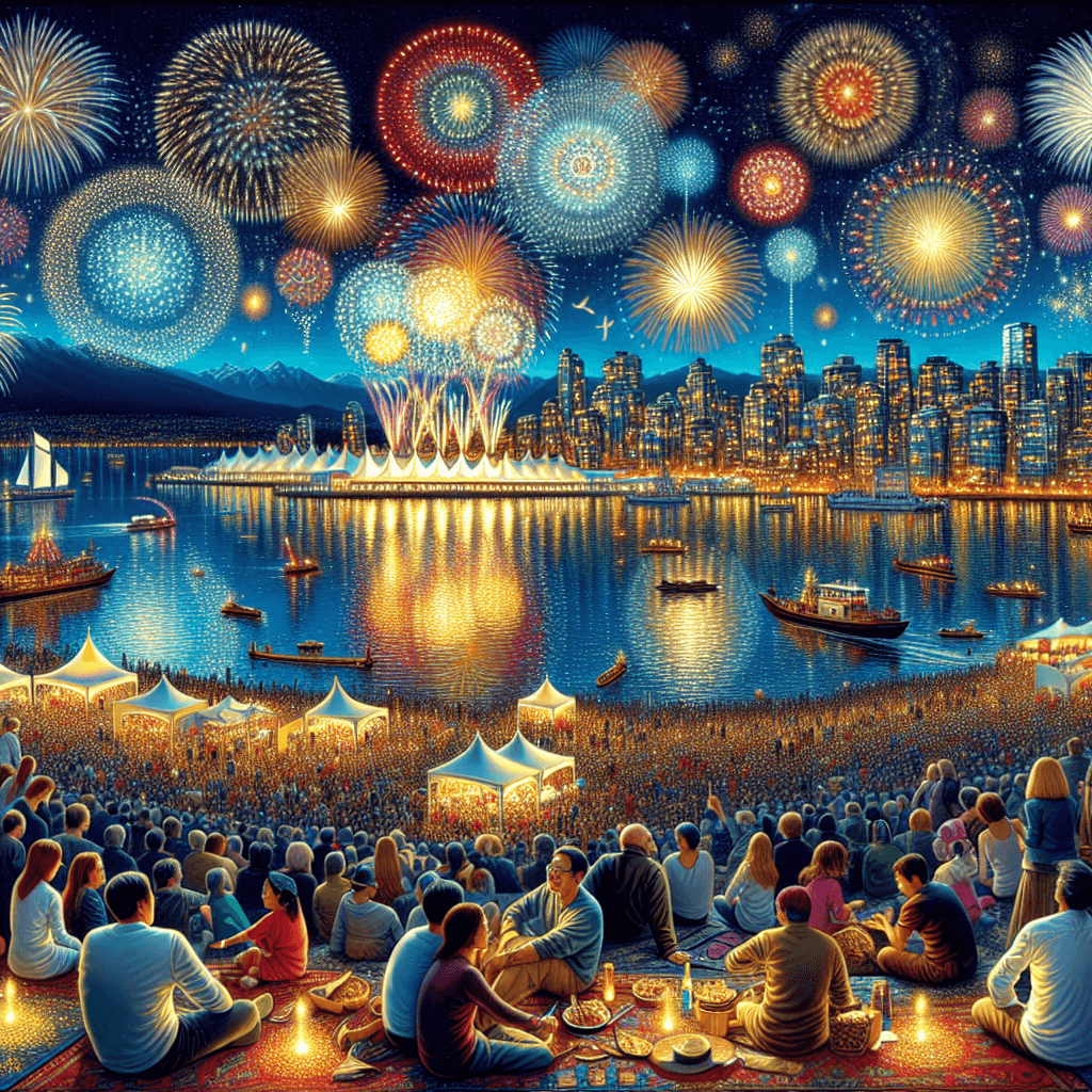 Vancouver Celebration Of Light - Canada Painting Number Kit