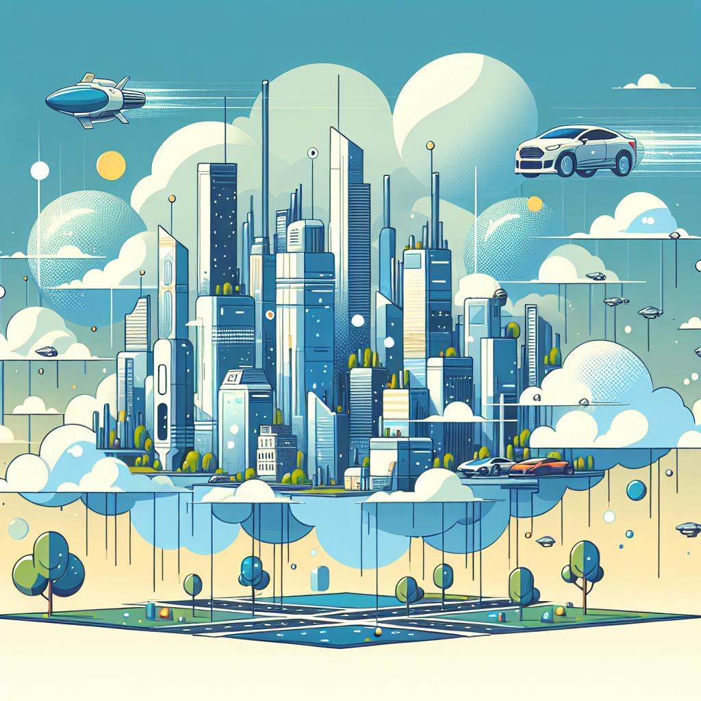 Futuristic Sky City Paint By Color